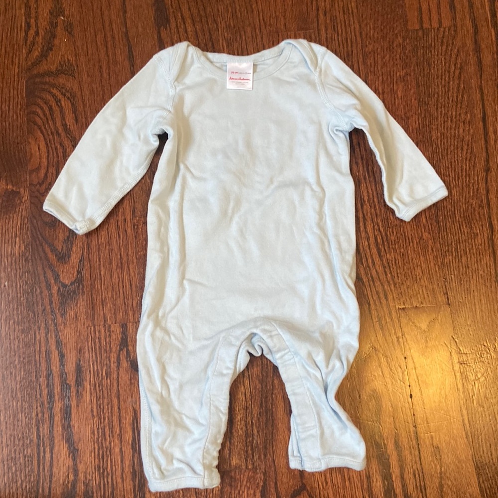 baby blue hanna anderson one piece
